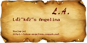 Lökös Angelina névjegykártya